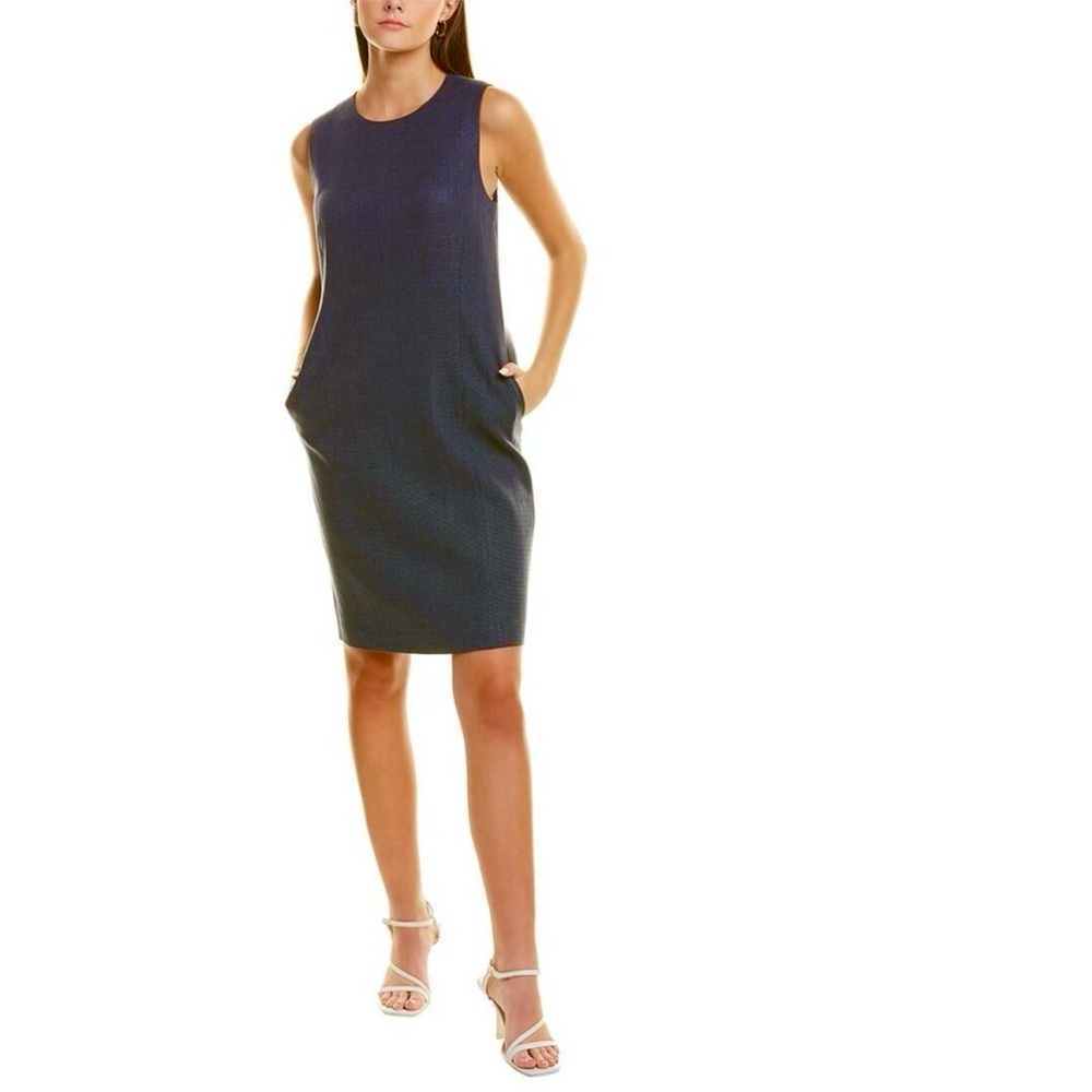 Lafayette 148 New York Suzanne Linen & Wool-Blend Sheath Dress NWT